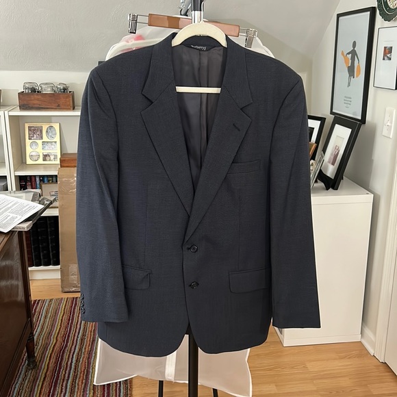 Burberrys Wool Blazer Blue 42R - Picture 1 of 8